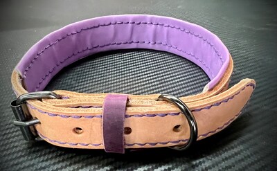 Dog Collar with beads, all handmade - image3